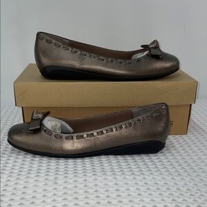 WALKING CRADLES FAWN BRONZE LEATHER BALLET FLATS FTL-03-112